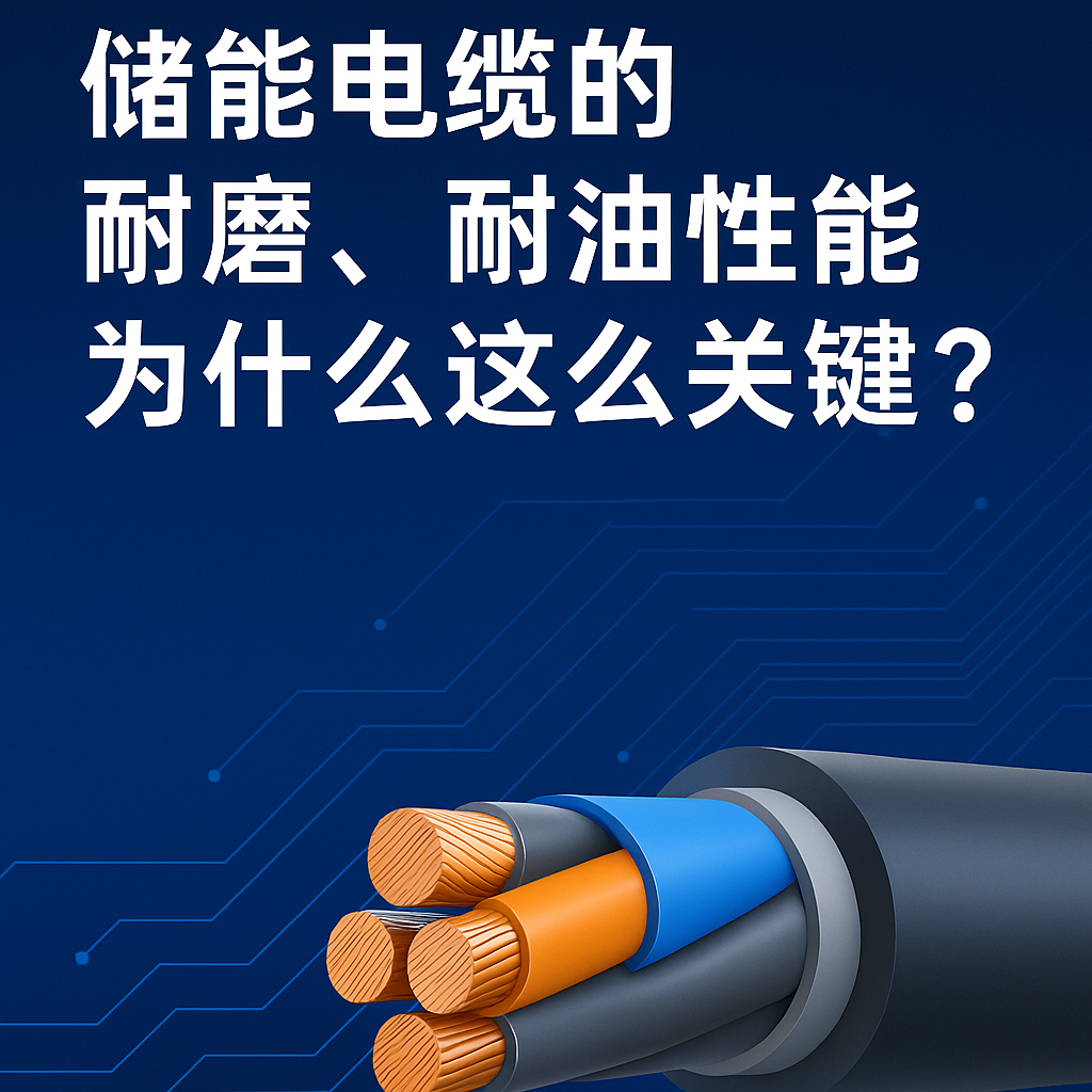儲能電纜的耐磨、耐油性能為什么這么關(guān)鍵？真實工況告訴你答案